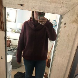 Maroon Sherpa sweater